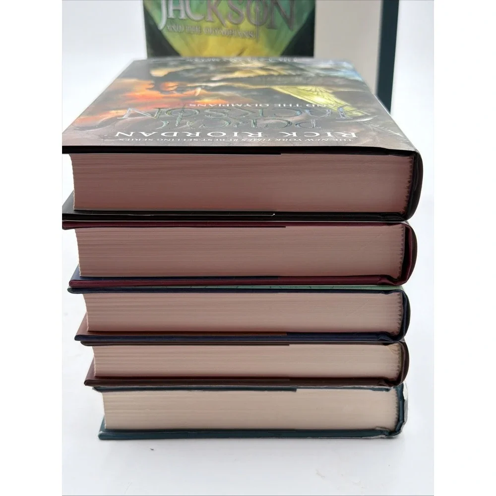 Percy Jackson & The Olympians First Edition 1-5 Hardcover Complete Rick Riordan